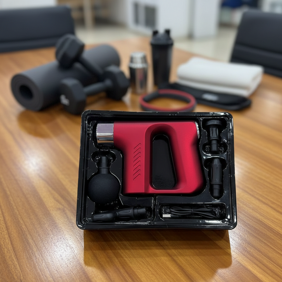 Blueidea Facial Gun Deep Muscle Massager BLD-740 Rechargeable 30W Facial & Muscle Relaxation Device (Random Color) - Image 2