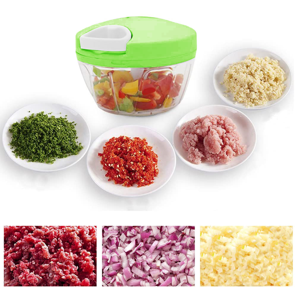 Speedy Chopper Multi-Use Turbo Cutter Mini Handy Manual Vegetable & Fruit Chopper | Heavy-Duty (Random Color) - Image 3