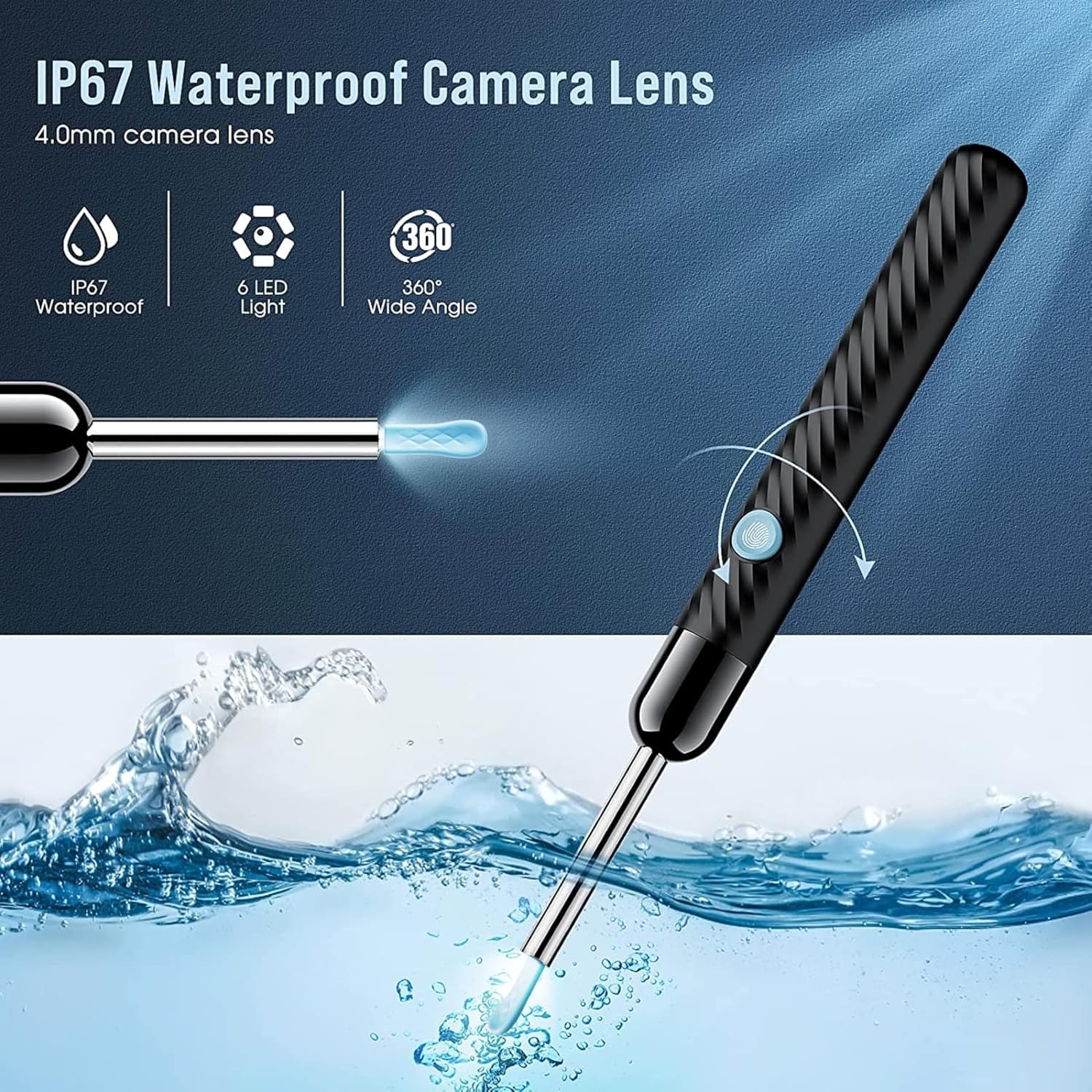 Rechargeable Smart Wireless Ear Camera Kit | Random Colour - Image 2
