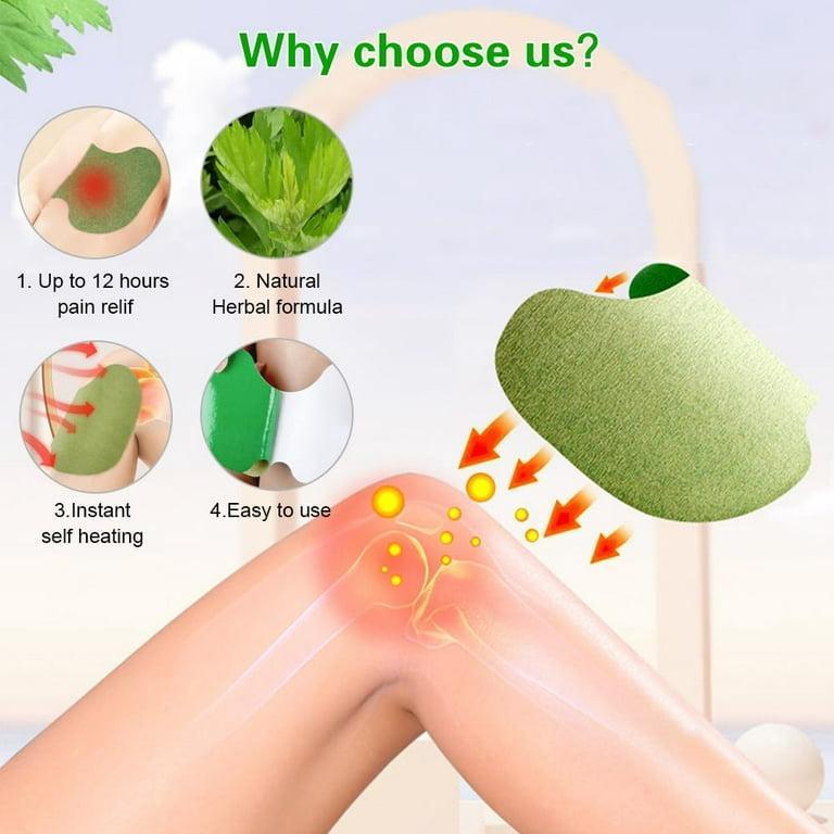 Natural Herbal 12 Pcs Knee Pain Relief Patch, Non-Woven Comfortable Heating Pads For Joint, Muscle, And Arthritis Pain Relief Therapy - Image 3