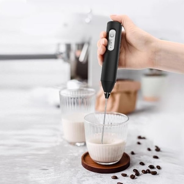 Electric Coffee & Egg Beater | USB Rechargeable | 2?in?1 Handheld Mixer | Adjustable Speed Frother & Milk Foamer - Image 3