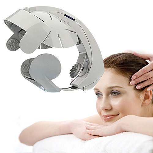 Electromagnet Electric Head Massager Digital Treatment Vibration Head Helmet Health Spa Brain pstress Pain Relief Massage Relax Easy Acupuncture Point (non rechargeable) - Image 2