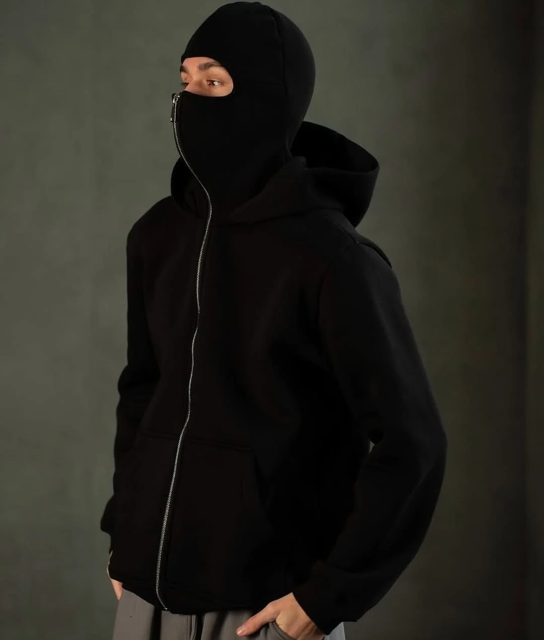 Balaclava Winter Zipper Hoodie Providing Warm Protection With Comfortable Fit Everyday Winter Wear - Image 2