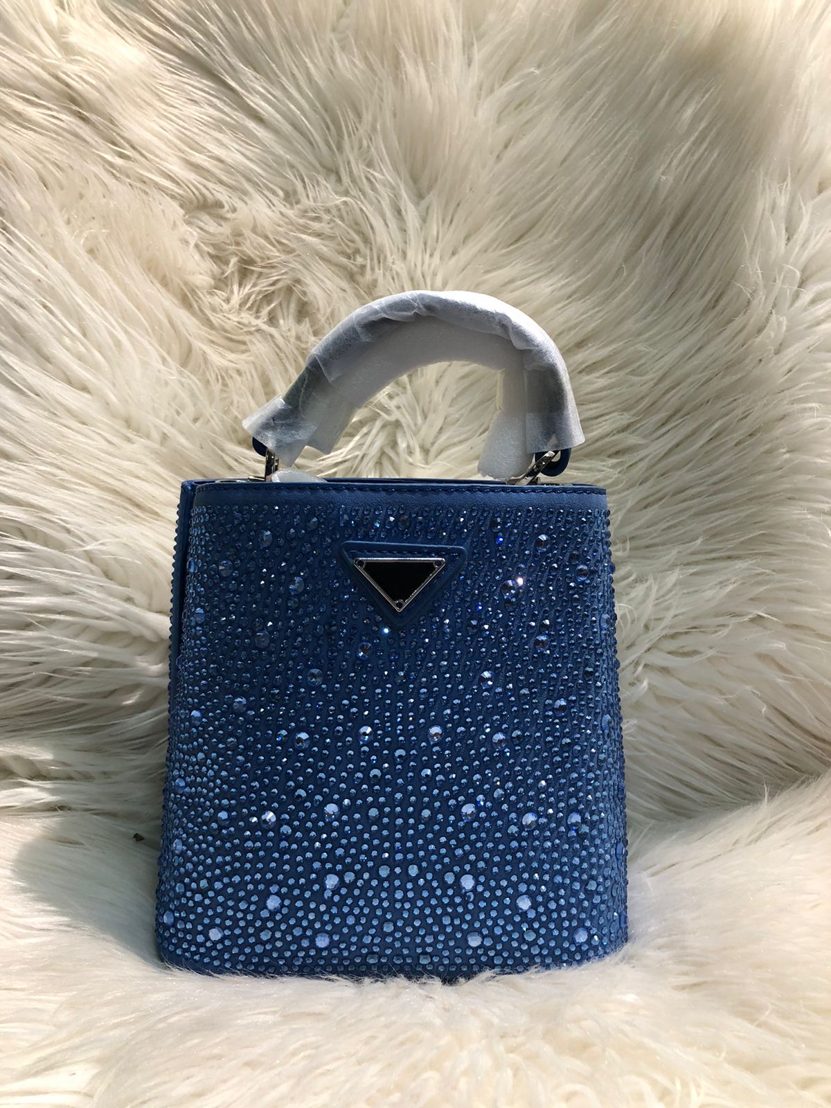 Luxury Rhinestone Mini Handbag for Women (8 × 7 Inches) Stylish Sparkling Party Purse