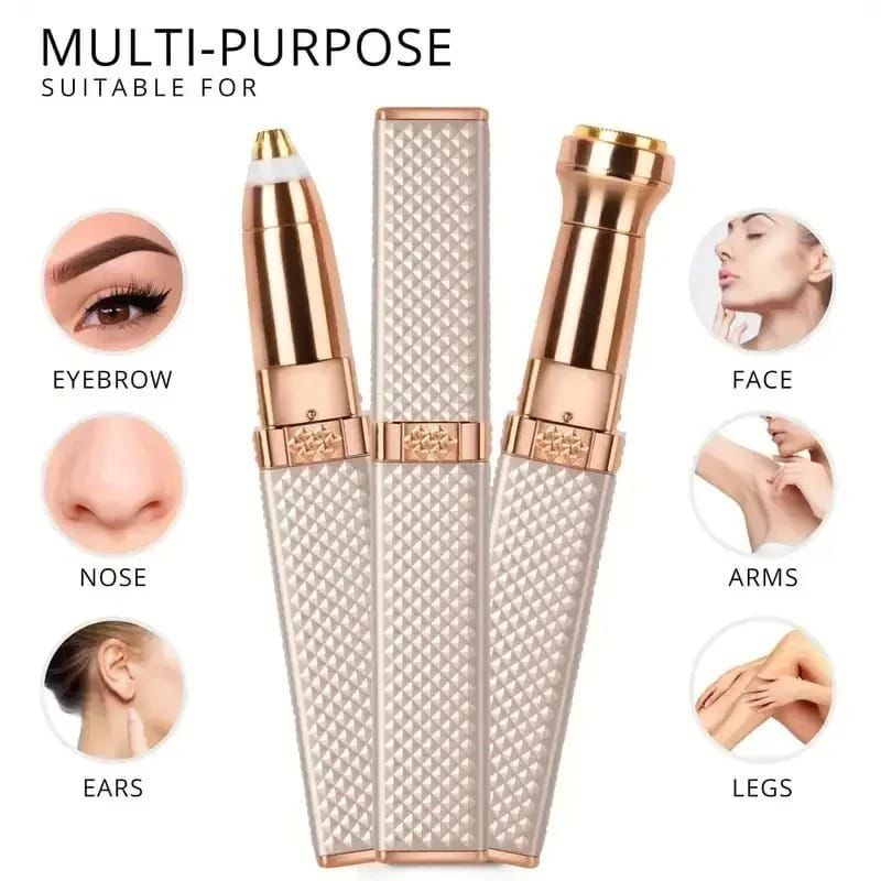 2 In 1 Blawless Facial & Eyebrow Hair Remover | Precision Trimmer For Smooth Skin - Image 2