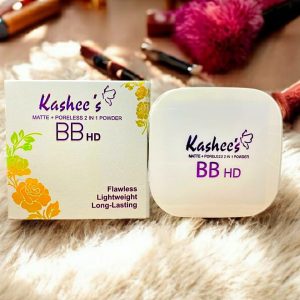 Kashees 2 In 1 Flawless BB HD Face Powder  Dual Action Brightening And Smoothing Powder For Perfect Coverage And Long-Lasting Matte Finish