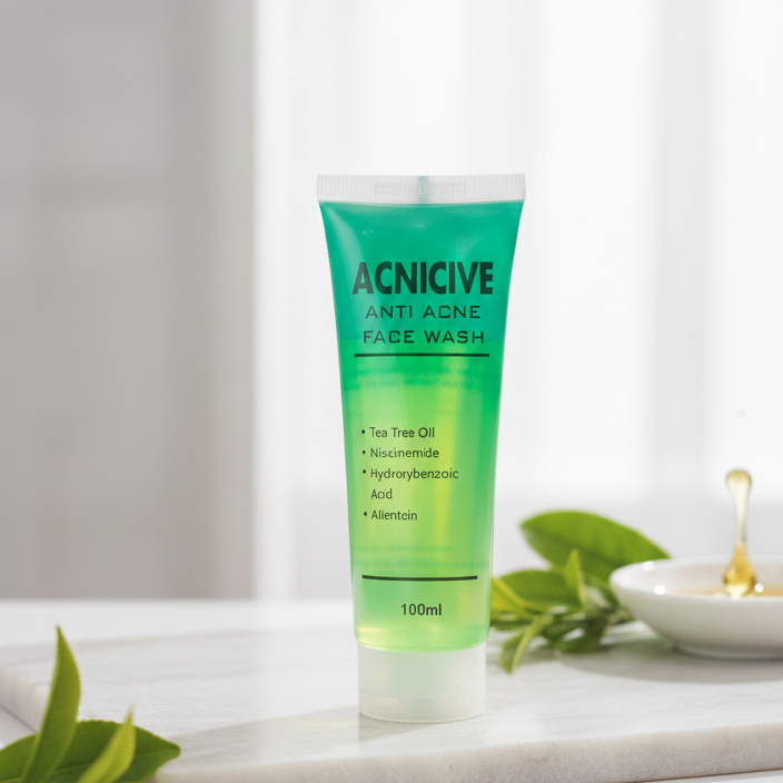 Acnicive Anti Acne Face Wash Gentle Formula Clears Impurities Reduces Acne Refreshes Skin Provides Smooth And Healthy Look For Daily Use - 100ml - Image 3