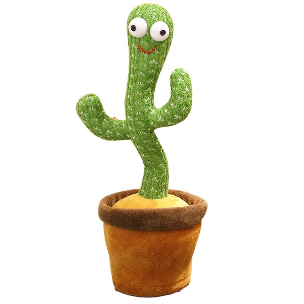Dancing Cactus Toy for Kids Talking & Singing Plush Cactus | Interactive Mimic Toy | Battery Operated Fun Toy for Toddlers (Without Box) - Image 3