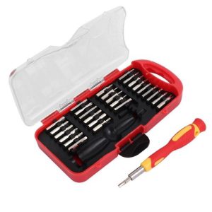 27-in-1 Multifunction Manual Screwdriver Set, Household Hardware - Precision Screwdriver Set With 360° Rotating Handles