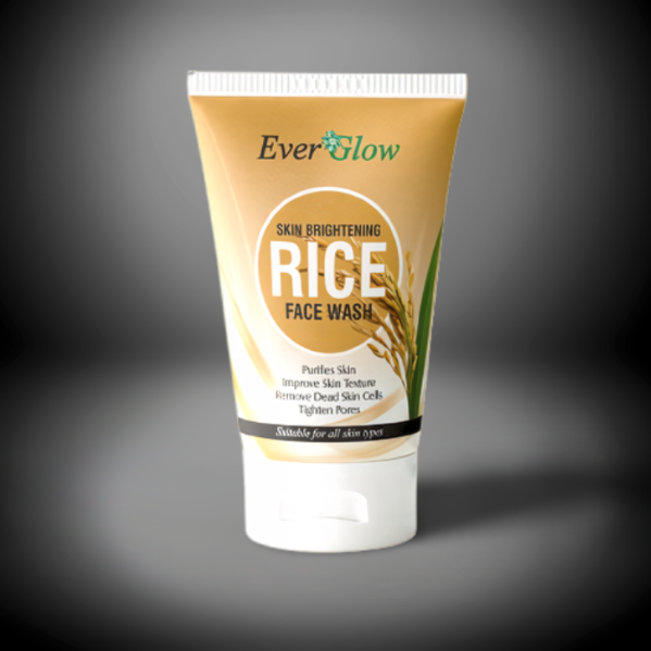 EverGlow Skin Brightening Rice Face Wash 120 ML - Purifies, Improves Texture, Exfoliates, Tightens Pores - For All Skin Types | Face Wash | Rise Face Wash - Image 2