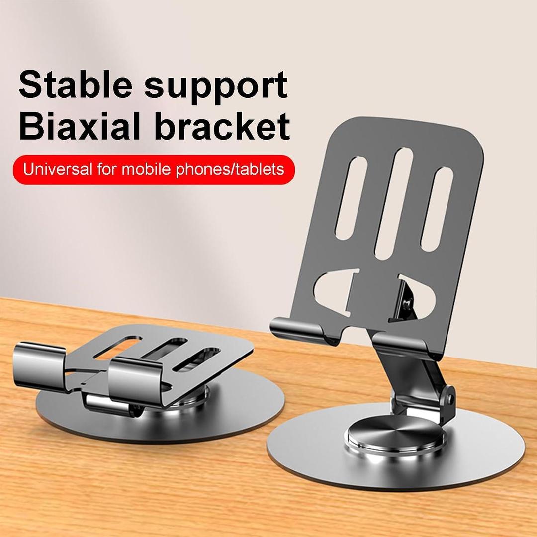 ZY034 Adjustable Desktop Mobile Phone Holder | Premium ABS Metal Biaxial Bracket Stand - Image 2