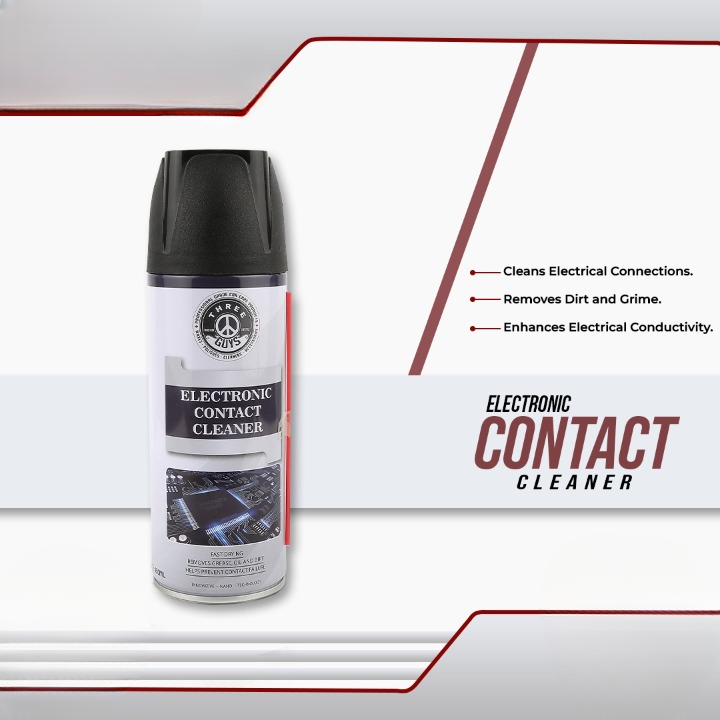 THREE GUYS Electronic Contact Cleaner Spray 450ml Fast Drying Formula for Switches, Circuit Boards, Sensors & Electronics | German Engineered - Image 2