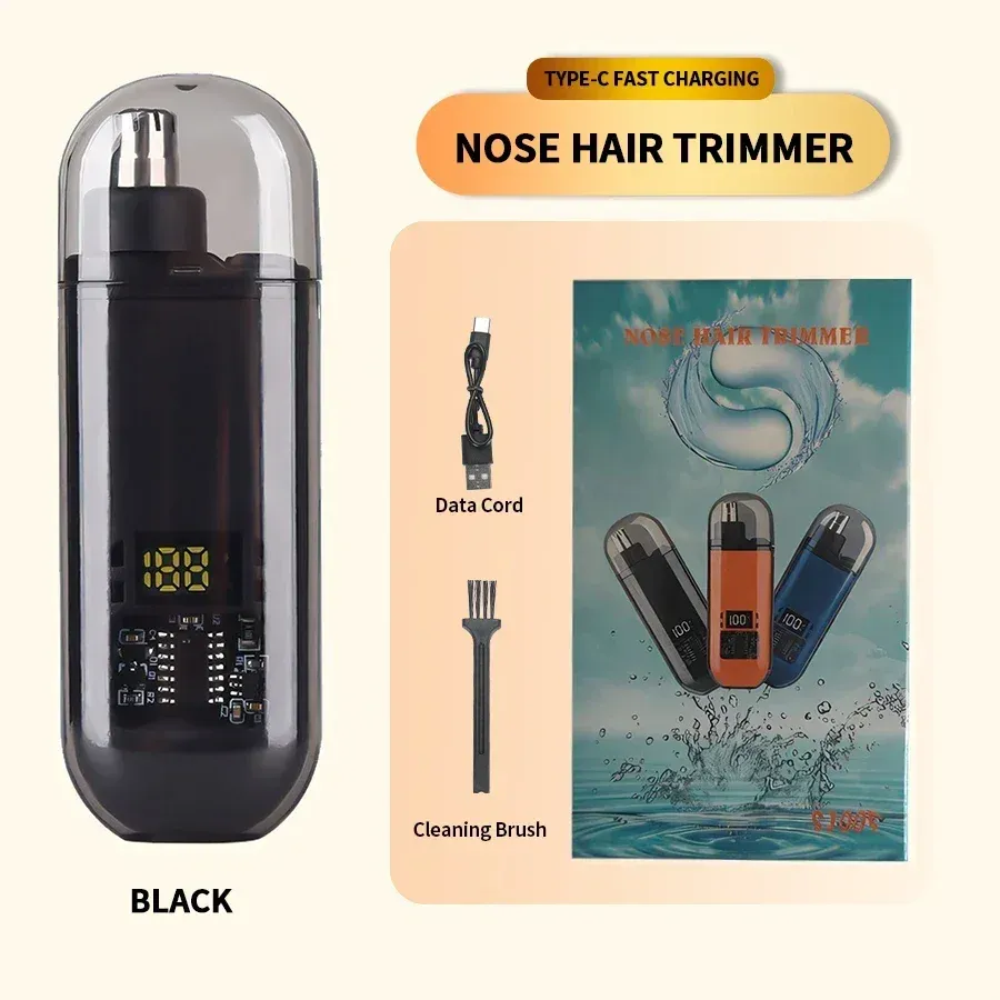 Rechargeable Nose Trimmer Designed For Safe, Quick, And Effortless Hair Removal (Random Color) - Image 2