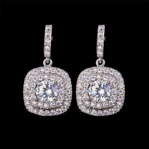 Crystal Earrings  Sparkling Dangle Earrings for Party & Everyday Wear - Earings For Girls ( PJT-990 )