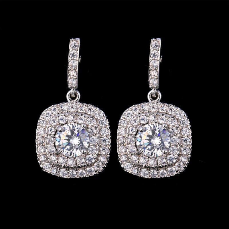 Crystal Earrings Sparkling Dangle Earrings for Party & Everyday Wear - Earings For Girls ( PJT-990 )