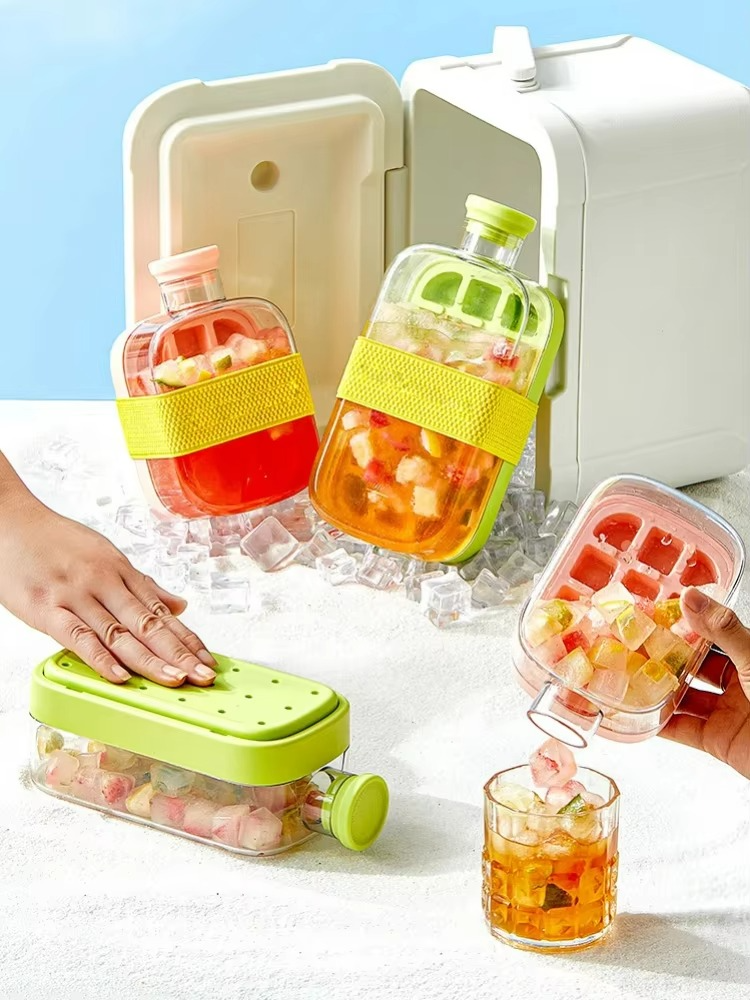 My Crush Cup Ice Cube Tray, Water Bottle Ice Cube Tray, Cool Summer Ice Cube Cup, Upgraded Ice Cube Bottle, Reusable Press-to-Cold Ice Cube Hydration - 500ml - Random Color - Image 5