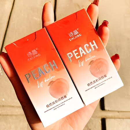 3 In 1 Shijing Peach Lip Balm 3-in-1 Moisturizing, Hydrating, Protective & Nourishing Lip Care with Vitamin E Natural Peach Flavor, Organic, Vegan & Cruelty-Free - Image 3