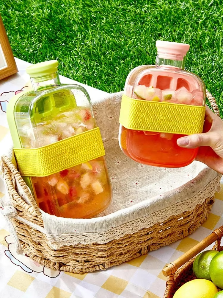 My Crush Cup Ice Cube Tray, Water Bottle Ice Cube Tray, Cool Summer Ice Cube Cup, Upgraded Ice Cube Bottle, Reusable Press-to-Cold Ice Cube Hydration - 500ml - Random Color - Image 2