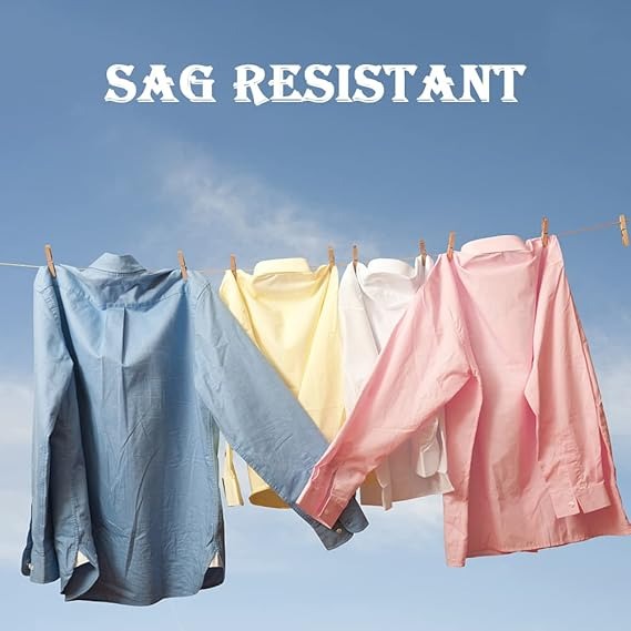 Portable Laundry Rope Clothesline Adjustable Clothes Drying Line with Hooks - Image 3