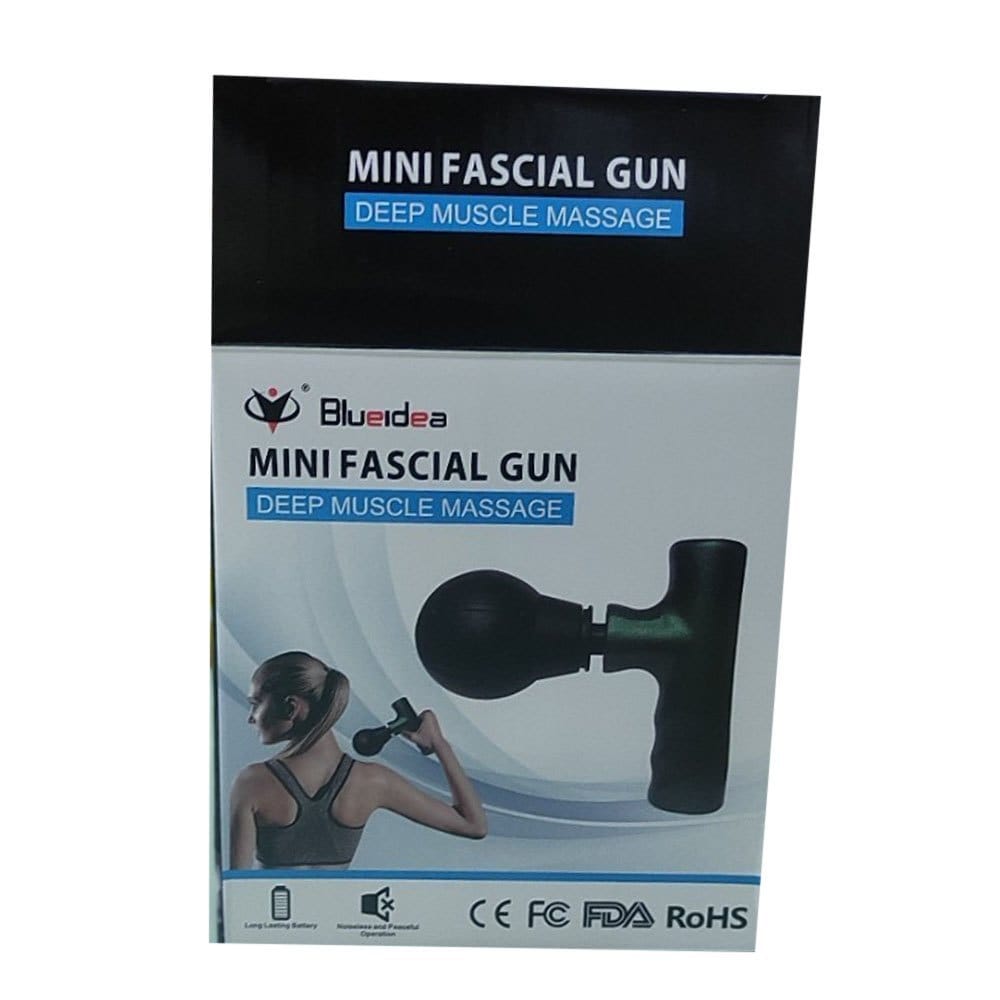 Black Mini Facial Gun  Portable Deep Muscle & Face Massager for Gym and Home Use