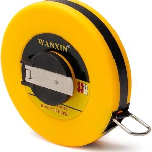 10M Double?Side Metric Fiberglass Measuring Tape Reel | Durable Roll Measuring Tool 1pc
