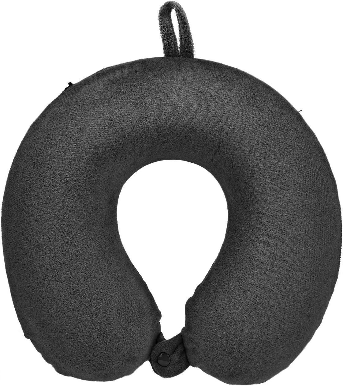 H HOMEWINS 100% Pure Memory Foam Travel Pillow Soft Neck & Head Support Cushion for Airplane, Car, Home & Office (Black) - Image 4