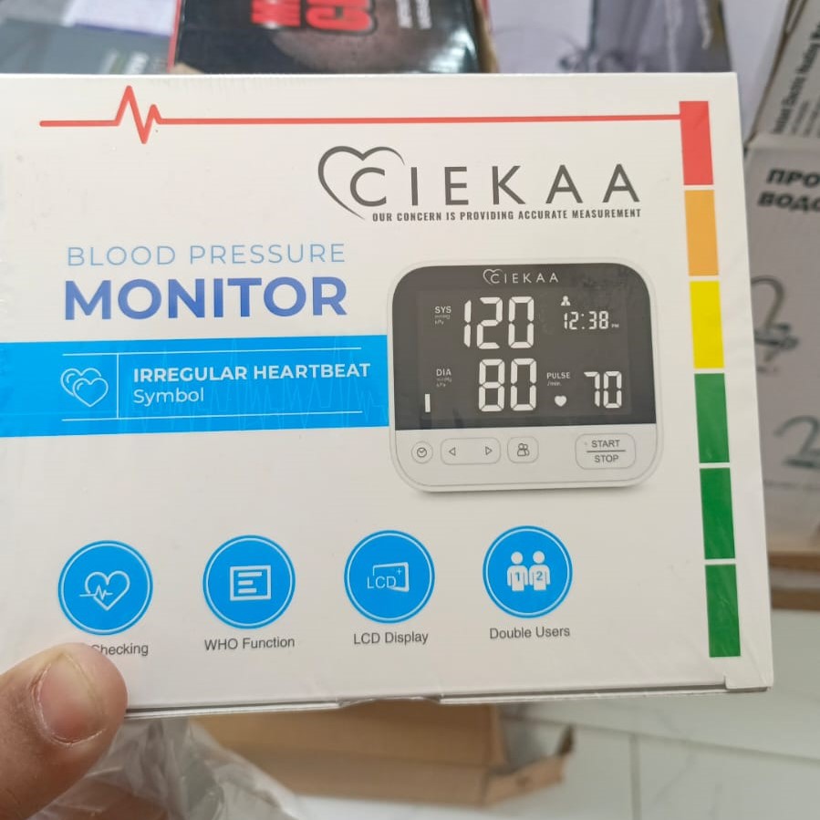 CIEKAA Blood Pressure Monitor | Automatic Digital BP Machine | Home Use with Cuff 2242 cm & Memory - Image 5