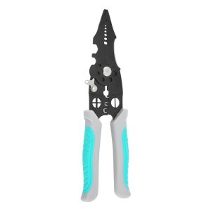 Multi-Function Wire Stripper and Cutter  10-in-1 Electrical Hand Tool with Cutting, Stripping, Crimping & Screwdriver Functions (Random Color)