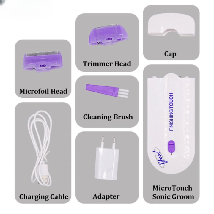 Portable Face & Body Hair Remover Machine for Women & Men Instant Pain-Free Hair Eraser for Girls - Image 2
