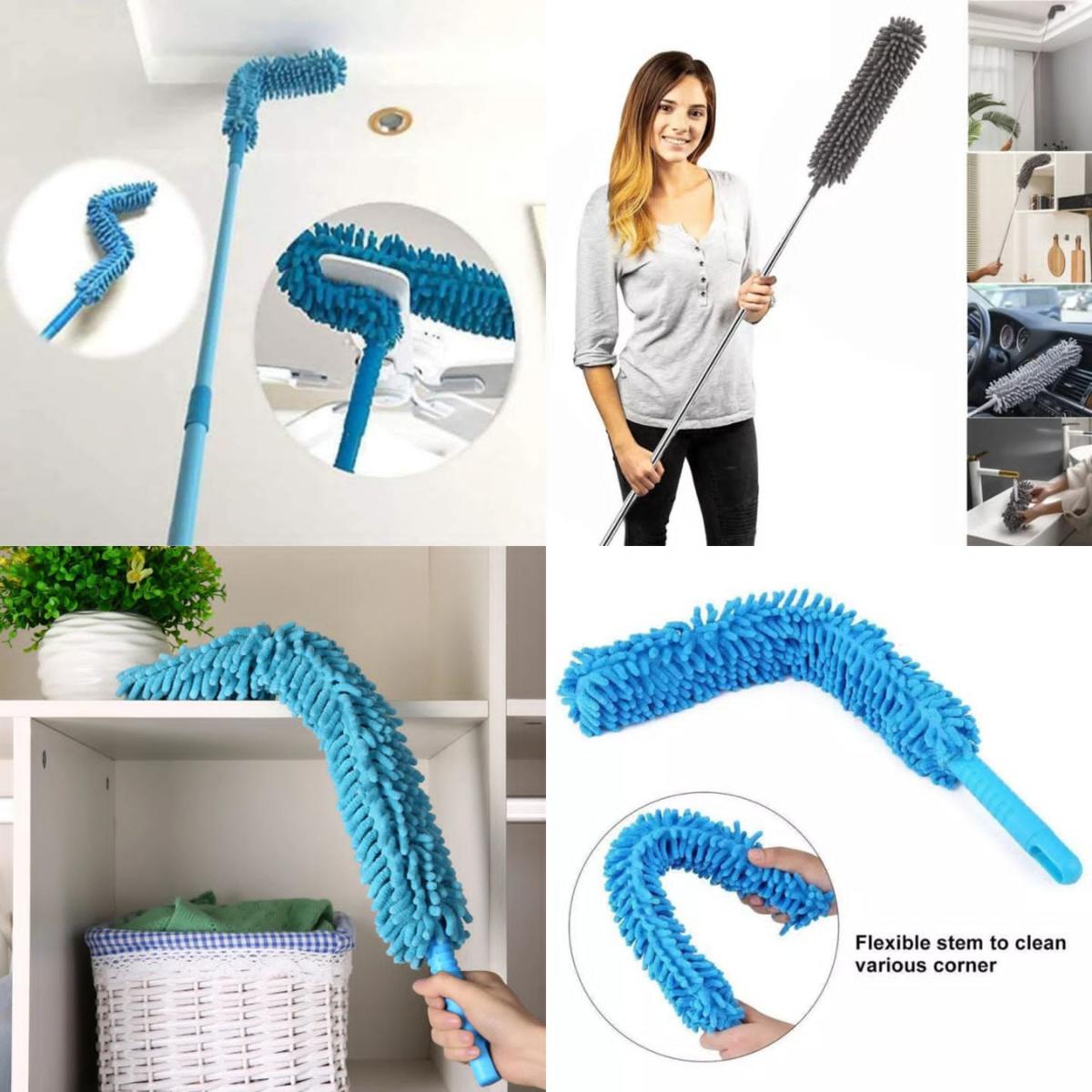 Extendable & Flexible Fan Duster Microfiber Fan Cleaning Duster Brush - Image 2