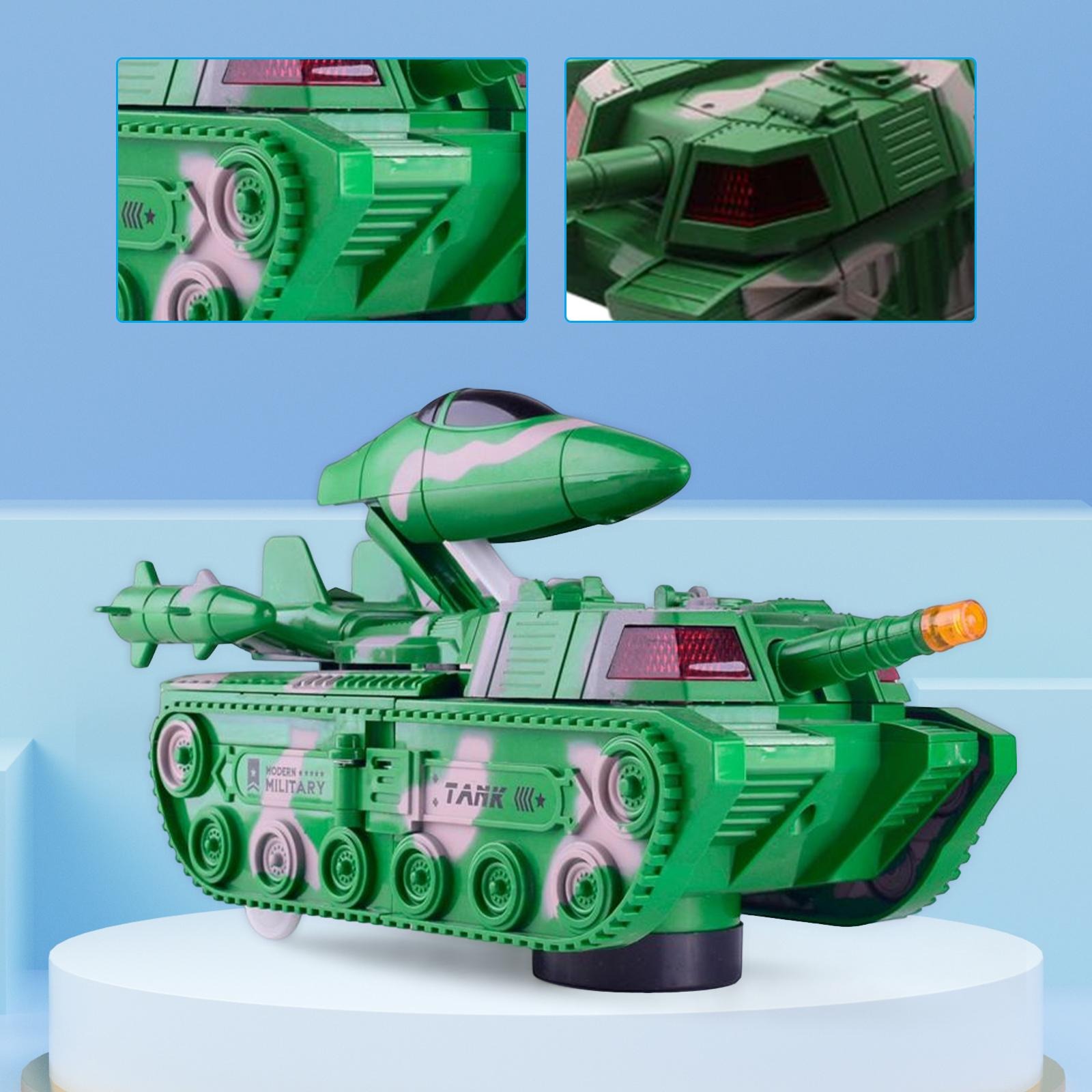 2?in?1 Military Aircraft & Tank Toy | Transformable Fighter Jet & Tank | Durable & Safe for Kids (random colour) - Image 2