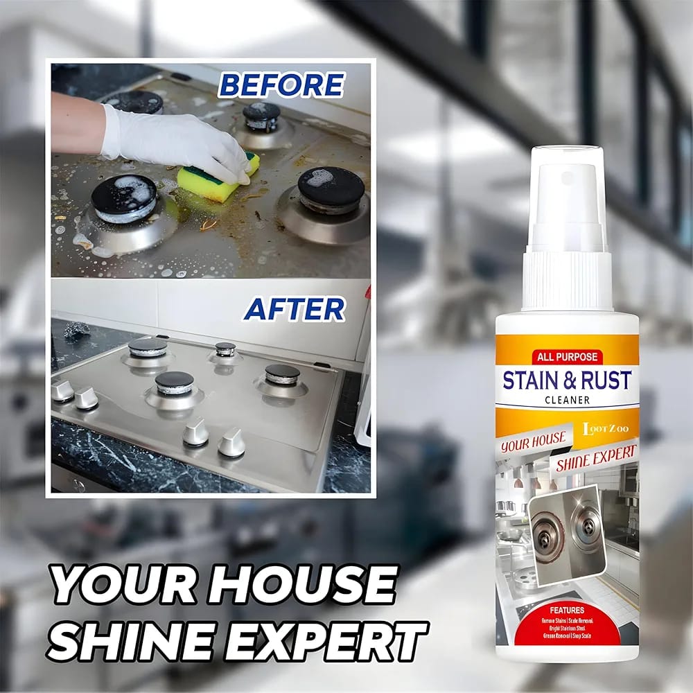 All Purpose Stain & Rust Cleaner Powerful Multi-Surface Rust Remover with 100% Guaranteed Results - 30ML - Image 3