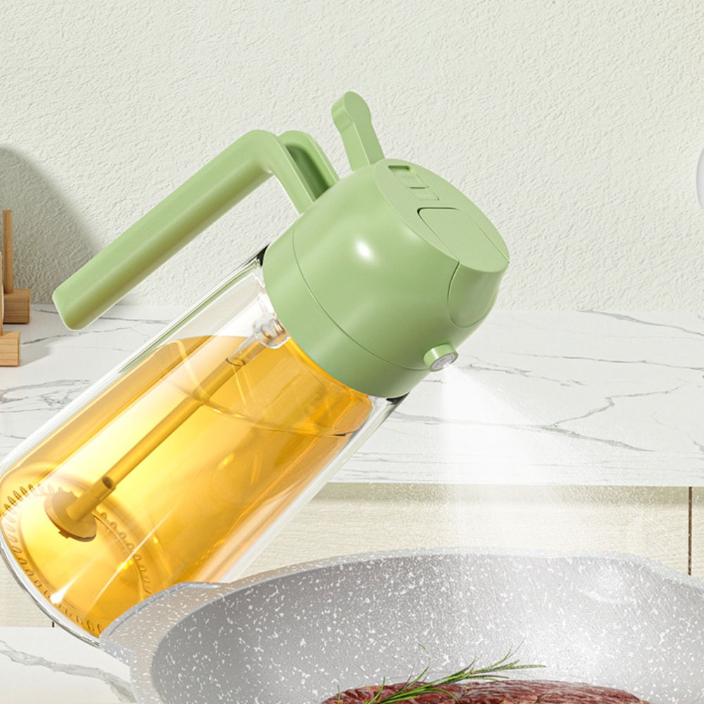 2 In 1 Oil Sprayer Bottle Kitchen Tool For Cooking Baking BBQ Easy Spray And Convenient Use - 400ML - Image 3