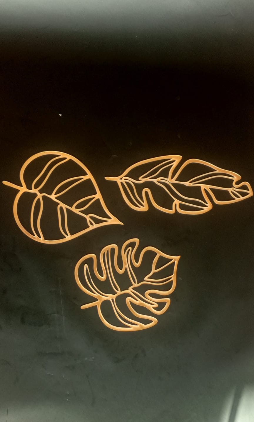 Maple Leaf Acrylic Mirror Wall Decorations - Image 4