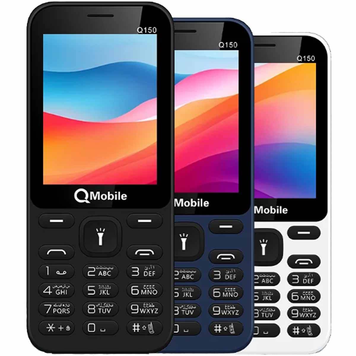 QMobile Q150 2.4 inches LED Dual SIM PTA Approved, 1000 mAh Long Battery Life, Classic Keypad Mobile (Random Color) - Image 4