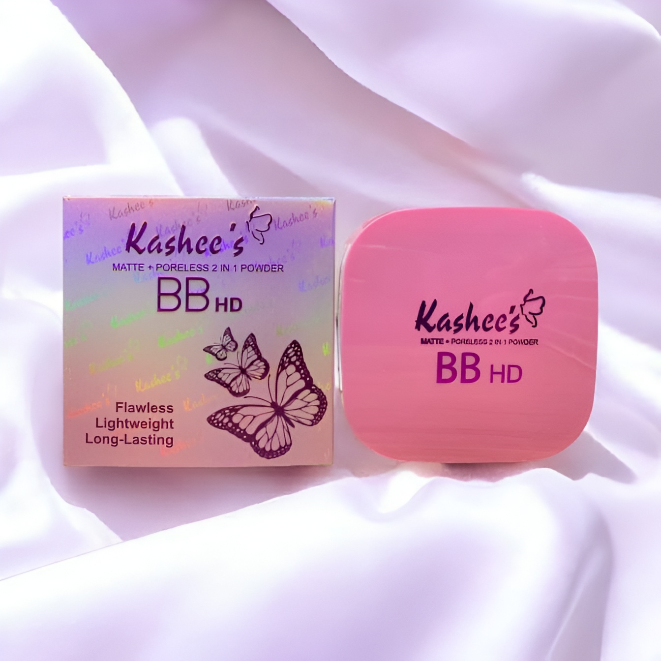 Kashees BB HD Matte And Poreless 2 In 1 Face Powder Flawless Lightweight And Long Lasting Compact For Smooth And Radiant Skin