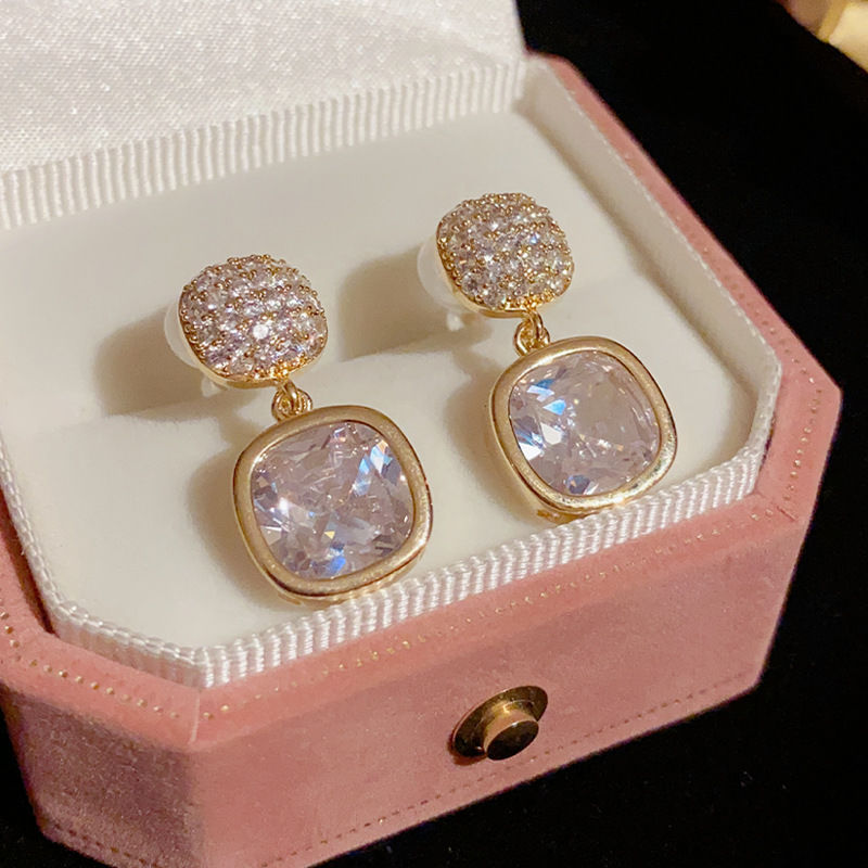 ZJE-163 Korean Zircon Crystal Earrings Elegant Design, Stylish Fashion Jewellery for Women - Image 5