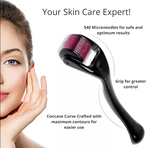 Derma Roller 0.5mm Micro Needle for Skin Care, Hair Growth, Acne Scars & Anti-Aging - Image 3