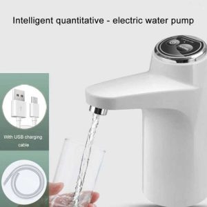 Touch Intelligent Electric Water Pump  Rechargeable Automatic Dispenser For Bottled Water With One -Touch Operation (Random Color)