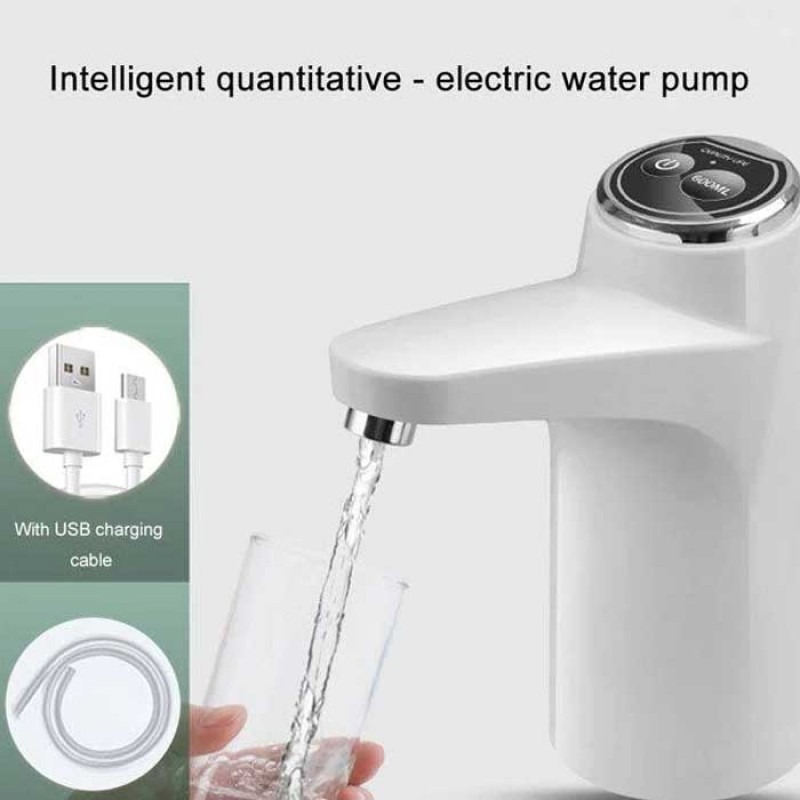 Touch Intelligent Electric Water Pump Rechargeable Automatic Dispenser For Bottled Water With One -Touch Operation (Random Color)