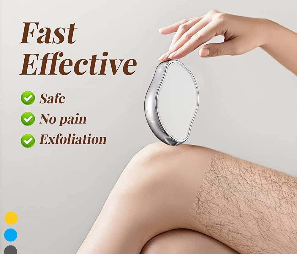 Crystal Hair Remover Easy Smooth Skin Solution For Effortless Hair Removal And Gentle Exfoliation (Random Colors)