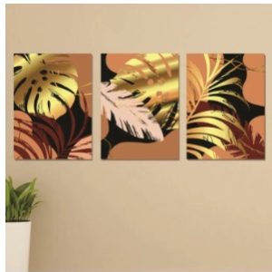 Set of 3 Premium Wooden Wall Art Photo Tile Frames (8×11 Inches) Spiritual Home Décor
