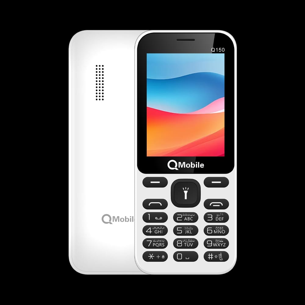QMobile Q150 2.4 inches LED Dual SIM PTA Approved, 1000 mAh Long Battery Life, Classic Keypad Mobile (Random Color) - Image 2