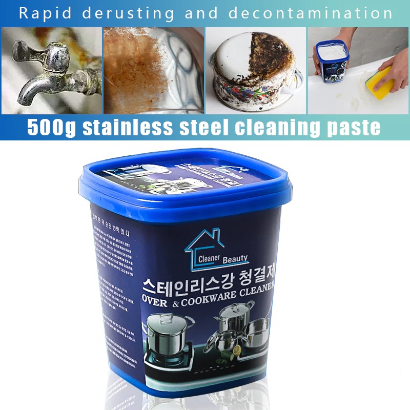 Cleaner Kitchen Washing Pot Bottom Black Scale Decontamination Household Stainless Steel Cleaning Paste Powerful ( Made in China )500g - Image 2
