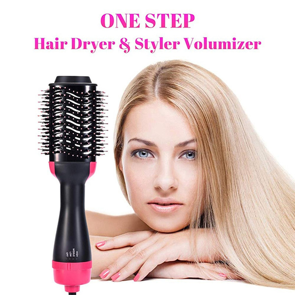 One Step Hair Dryer And Styler Hot Air Brush With Extra Hair Tool Set Professional Volumizer, Straightener, Curler, And Dryer In One - Image 2