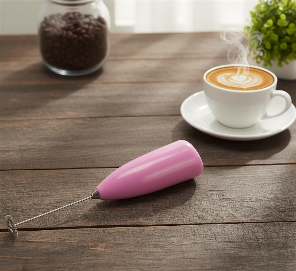 Coffee Beater & Milk Frother Mini Handheld Egg Whisk, Drink Mixer & Foamer for Kitchen Use | Practical Cooking Tool (Random Color) - Image 2