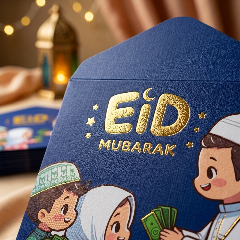 Eidi Envelope Pack of 8 Premium Festive Cash Gift Envelopes for Eid - Image 2