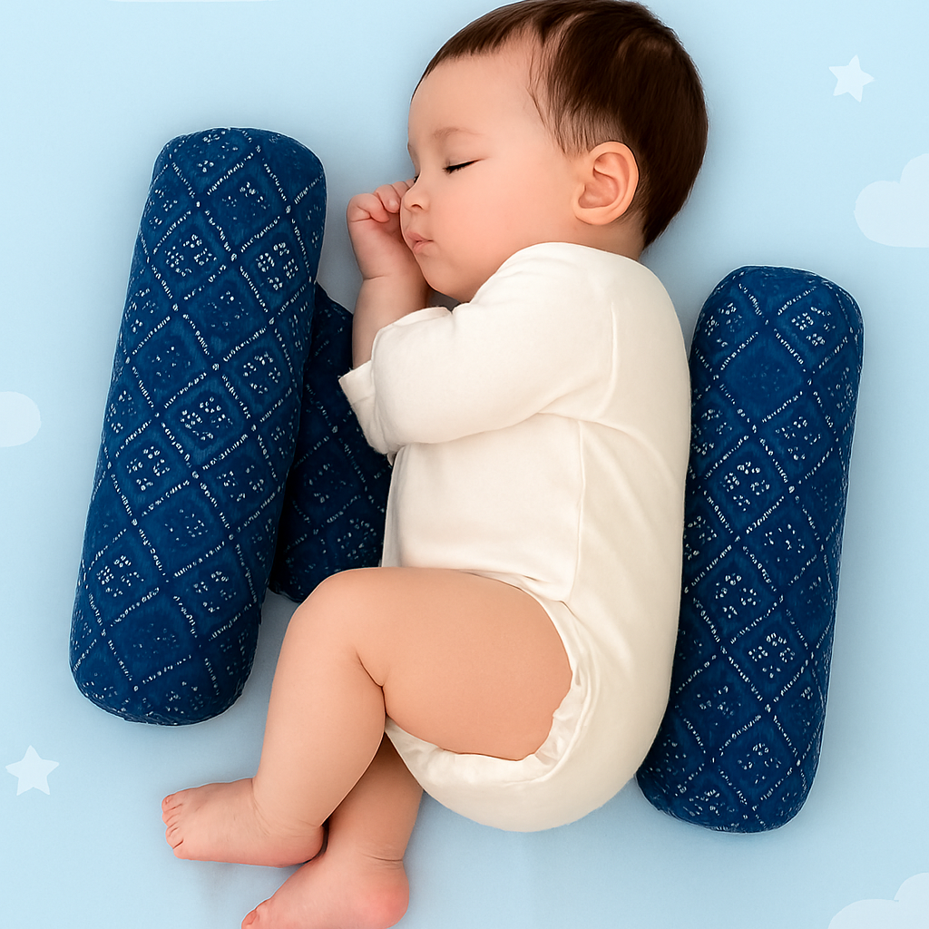 Soft Baby Sleeping Pillow With Neck Support | Printed Baby Sleep Cushion - Image 3