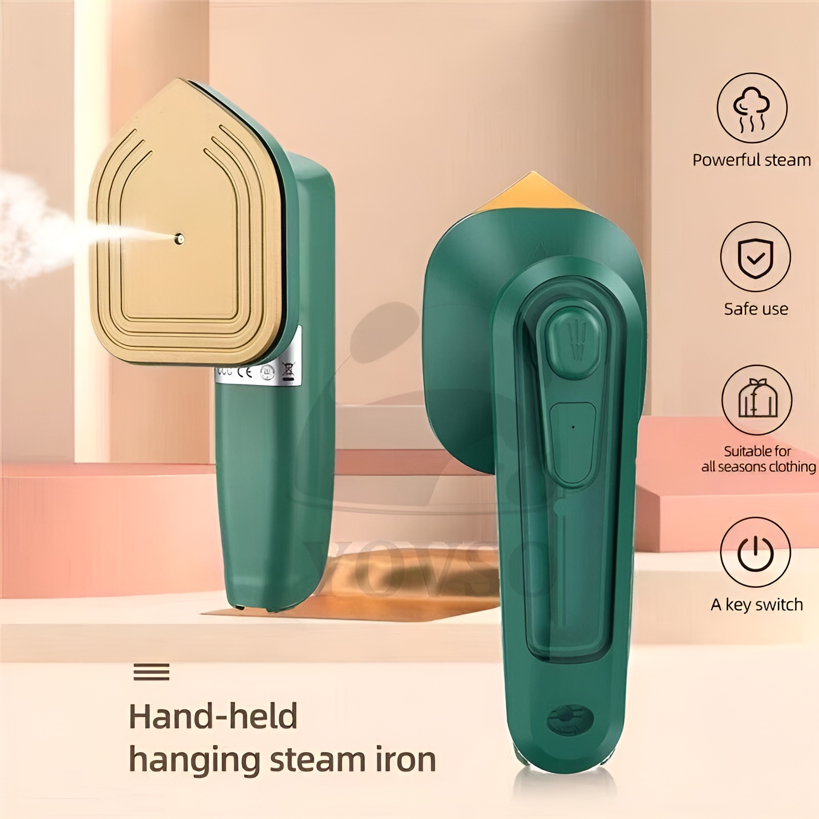 Portable Travel Iron, Micro Mini Iron Steam Iron Handheld Ironing Machine - Image 2