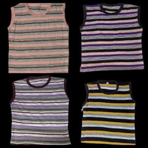 Pack of 4 Kids Multi-Color Code 5 Cotton Sando Set Super Soft Breathable Summer Sleeveless Vest for Boys & Girls